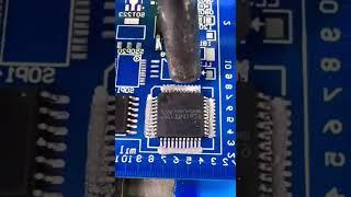 Best way to install IC on motherboard #ic #installation #motherboard #repair #fix #viralshorts
