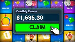 I CLAIMED MY STAKE MONTHLY BONUS & WON HUGE...