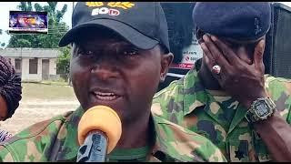 See What Lagos State Commissioner is Doing to Wives of Soldier in Topo Barracks