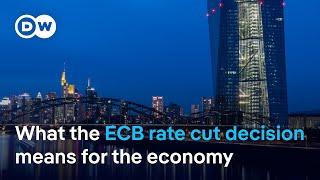 ECB cuts interest rates by quarter point to 3.5% | DW News