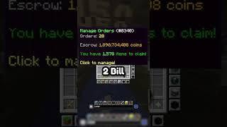 I can't get my 2 billion coins...? | Hypixel Skyblock