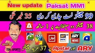 Paksat MM1 @ 38.2E New Update |100 tv 70 radio channels list Released |Crypto currency trending show