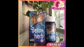 [CHÍNH HÃNG] DETOXHERB VIÊN UỐNG THANH LỌC GIẢI ĐỘC CƠ THỂ DIỆT KÝ SINH TRÙNG HIỆU QUẢ HỘP 30 VIÊN.