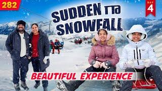 Sudden Snowfall ️ | Beautiful Experience | Gondola Ride  | VAAS Family