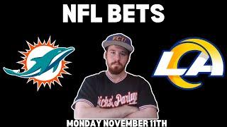 NFL Free Pick For November 11th, 2024 - Miami Dolphins at LA Rams | Earle Sports Bets