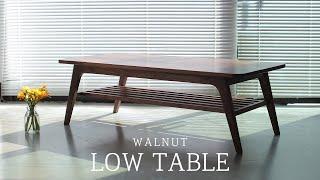 SQUARERULE FURNITURE - Making a Walnut Low Table