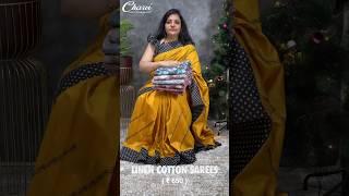 Linen Cotton Sarees | Charvi Boutique