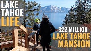 $22 Million Lake Tahoe LAKEFRONT MANSION Under Construction Crystal Bay