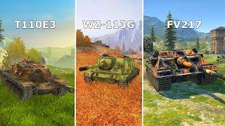 T110E3 • WZ-113G FT • FV217 Badger • WoT Blitz