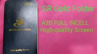 A20 Full High-quality Screen   SR Gold Folder #srgoldfolder #A20 #folder #delhi