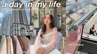 A DAY IN MY LIFE  yoga & meditate, photoshoot, dinner, internship preparation+ more!! ･ﾟ