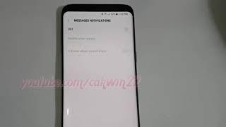 Android Nougat : How to Change Messages Notifications sound on Samsung Galaxy S8 or S8+