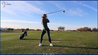 Hot미녀골퍼 "페이지 스피래닉" 드라이빙레이지 연습 & 슬로우모션, Hot Golfer Paige Spiranac Range Warmup Practice  Slow Motion