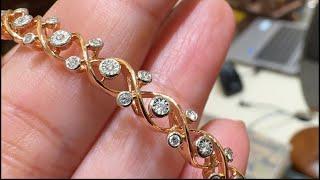 Tanishq Ruby Emerald & Diamond Bangle Designs With Price/Diamond Bracelet Designs/Ruby Bangles/Deeya