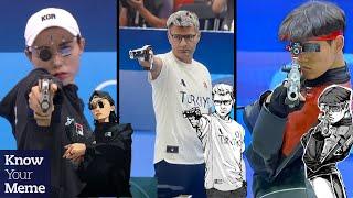 Olympic Sport Shooters Kim Ye-ji, Yusuf Dikeç, & Choe Dae-han Get Memed For Having Insane Aura