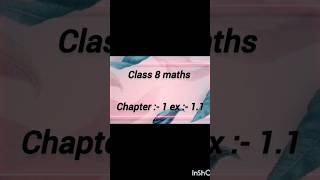 #class8maths #chapter1exercise1 #ncertmaths #Ru'smaths#