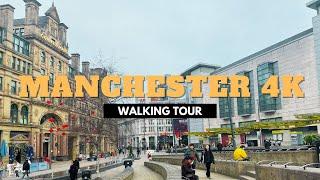 MANCHESTER, UK | 4K Walking Tour | 2024 HDR