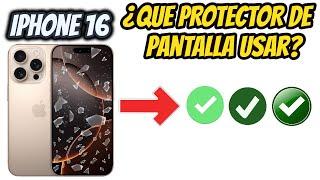 Mejor Protector de pantalla // iPhone 16 (todos los modelos)