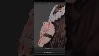 Making A Custom GTA 5 / FiveM Chain Set  #Shorts #GTA5 GTAV #GTARP #FiveM #blender