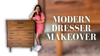 Modern Dresser Makeover | Thrifted Dresser Flip