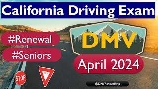 DMV Renewal Test for Seniors 2024 in California Ep  6