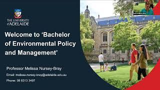 Bachelor of Environmental Policy and Management Information Session