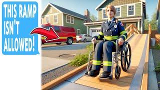 HOA Karen Illegally Tears Down The Ramp I Built For My Disabled Mother… She Was The Fire Chief!!