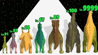 Dino Evolving Run - Level Up Dinosaur Max Level Gameplay (Dinosaur Evolution)