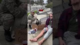 Surprising my homeless brother 