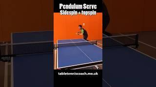 How to do a pendulum serve with sidespin and topspin