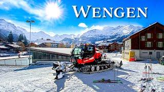 This is the magic of Wengen in winter  Switzerland 4K