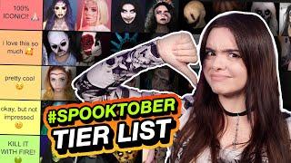 Ich bewerte ALLE #SPOOKTOBER Looks!  die ULTIMATIVE Halloween Makeup Tier List!