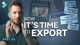 How To Export Video in Filmora for Youtube and Vimeo_Episode 05 | Filmora Master Class