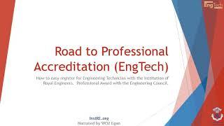 Road to Professional Accreditation EngTech