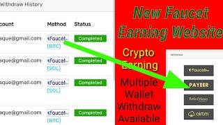 Onacoin New Faucet Earning Website | Airtm Payeer Faucetpay Withdrawal Available | Crypto Earning |