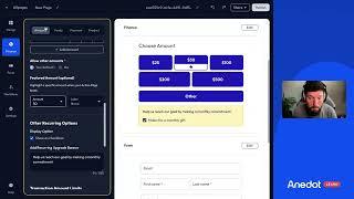 Anedot Learn: July 2023 Product Update - Action Pages: Featured Amounts