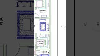 22x66 House Floor Plan Design #ytshorts #houseplan #map