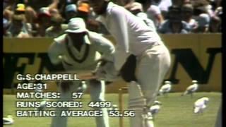 Classic fast bowling - Andy Roberts Adelaide 1980