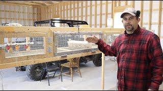 First Project in the New Workshop. 50 Quail Grow Out Cage.