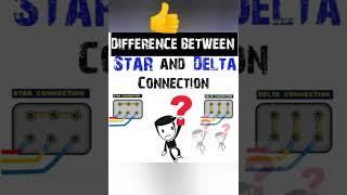 Difference Between Star And Delta Connection ||Hindi|| #shorts #ytshorts #shortvideo #youtubeshorts