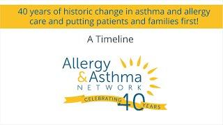 Allergy & Asthma Network 40th anniversary timeline