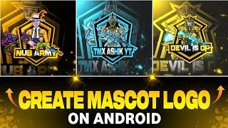 How to make gaming bgmi logo on android || Pubg Mascot Logo ||Gaming Logo Tutorial