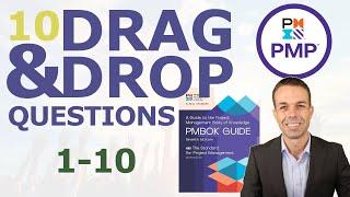 10 PMP Drag & Drop Questions (1 to 10)