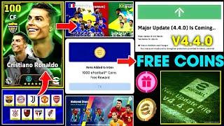 1000 Free Coins In New Update v4.4.0  New Partner Clubs, Nominating Packs In eFootball 2025 Mobile