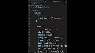This One Card Design Changed My Entire Portfolio!  | tech programming #coding #html5css3 #sorts