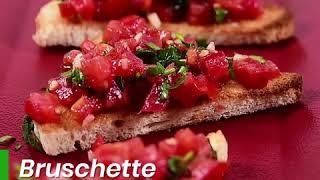 Bruschetta pomodori cu usturoi