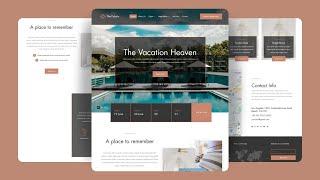 Responsive Vocation Website Design: HTML, CSS & JS