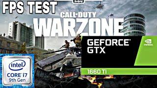 GTX 1660 Ti + i7-9750H Call of Duty Warzone - laptop | FPS TEST