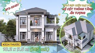 BT2-92427 Nhà đẹp hiện đại với HỆ CỘT THÔNG TẦNG ẤN TƯỢNG - Tham khảo ngay!!