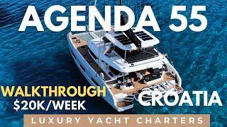 Agenda 55 ️ Walkthrough | Luxury Catamaran Charter ️ Croatia Yacht